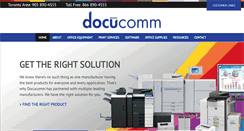 Desktop Screenshot of docucomm.ca