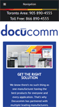Mobile Screenshot of docucomm.ca